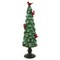 Northlight Glittered Tree with Cardinals Christmas Decoration - 11" - Green and Red